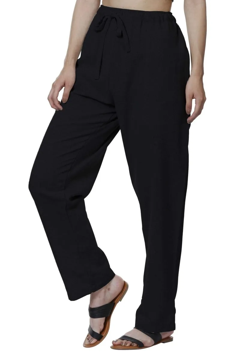 Women's Lounge Pant | Black | Free Size