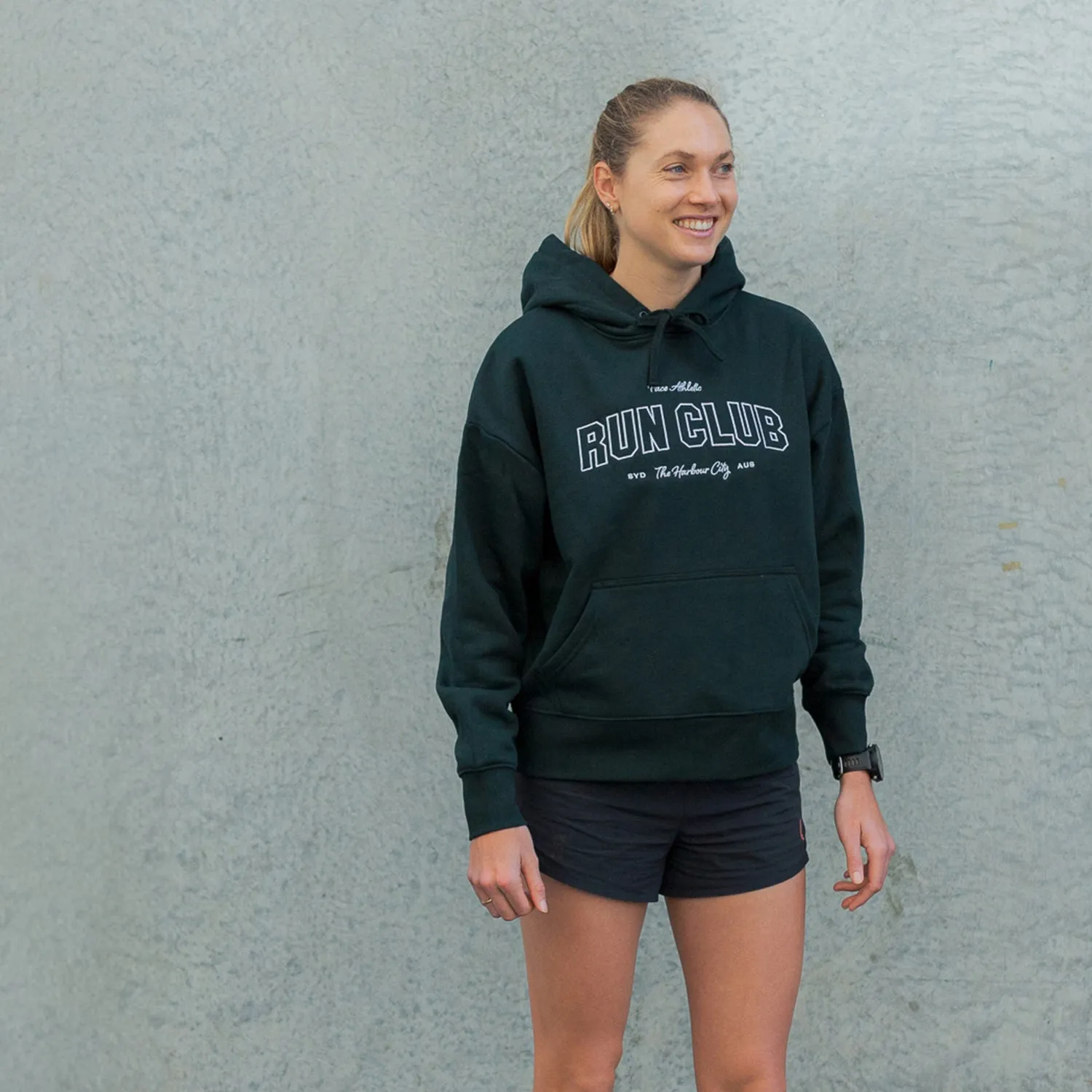 Womens Pace Run Club Heavy Hoodie