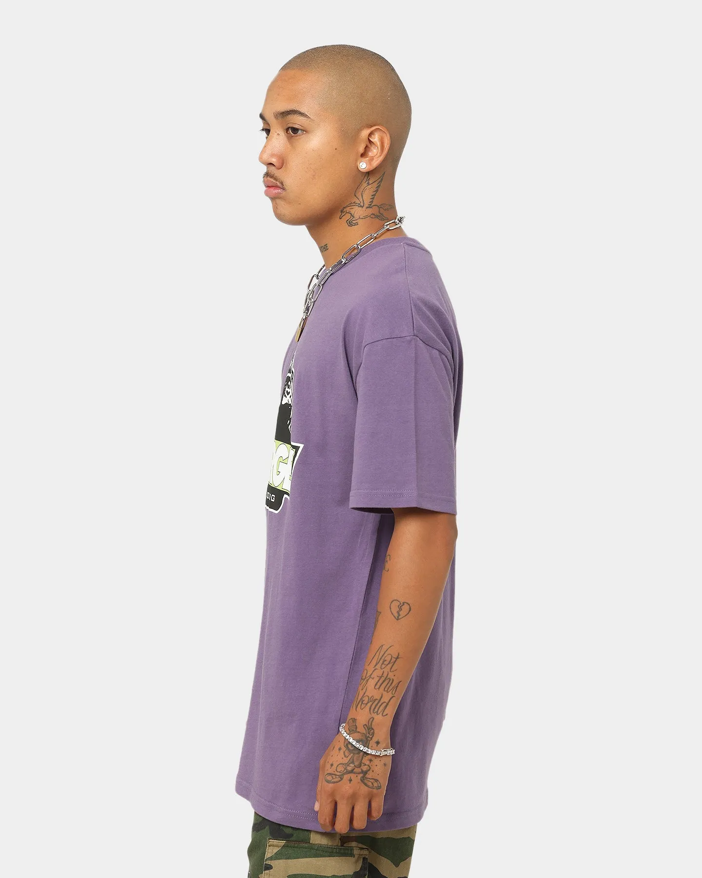 XLARGE 91 Slanted Logo T-Shirt Purple